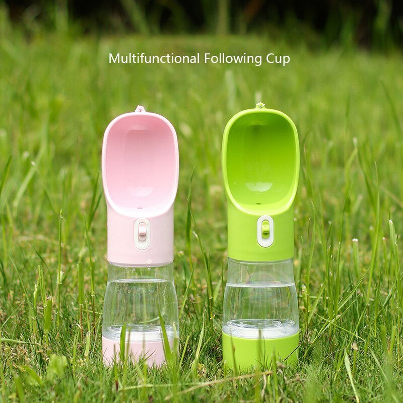 HOOPET Pet Dog Water Bottle Feeder Bowl Portable Water Food Bottle Pets Outdoor Travel Drinking Dog Bowls Water Bowl for Dogs