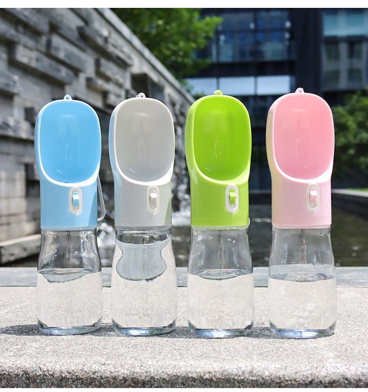 HOOPET Pet Dog Water Bottle Feeder Bowl Portable Water Food Bottle Pets Outdoor Travel Drinking Dog Bowls Water Bowl for Dogs