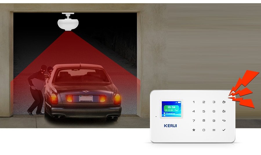 Home Touch Panel WIFI GSM Security Alarm System