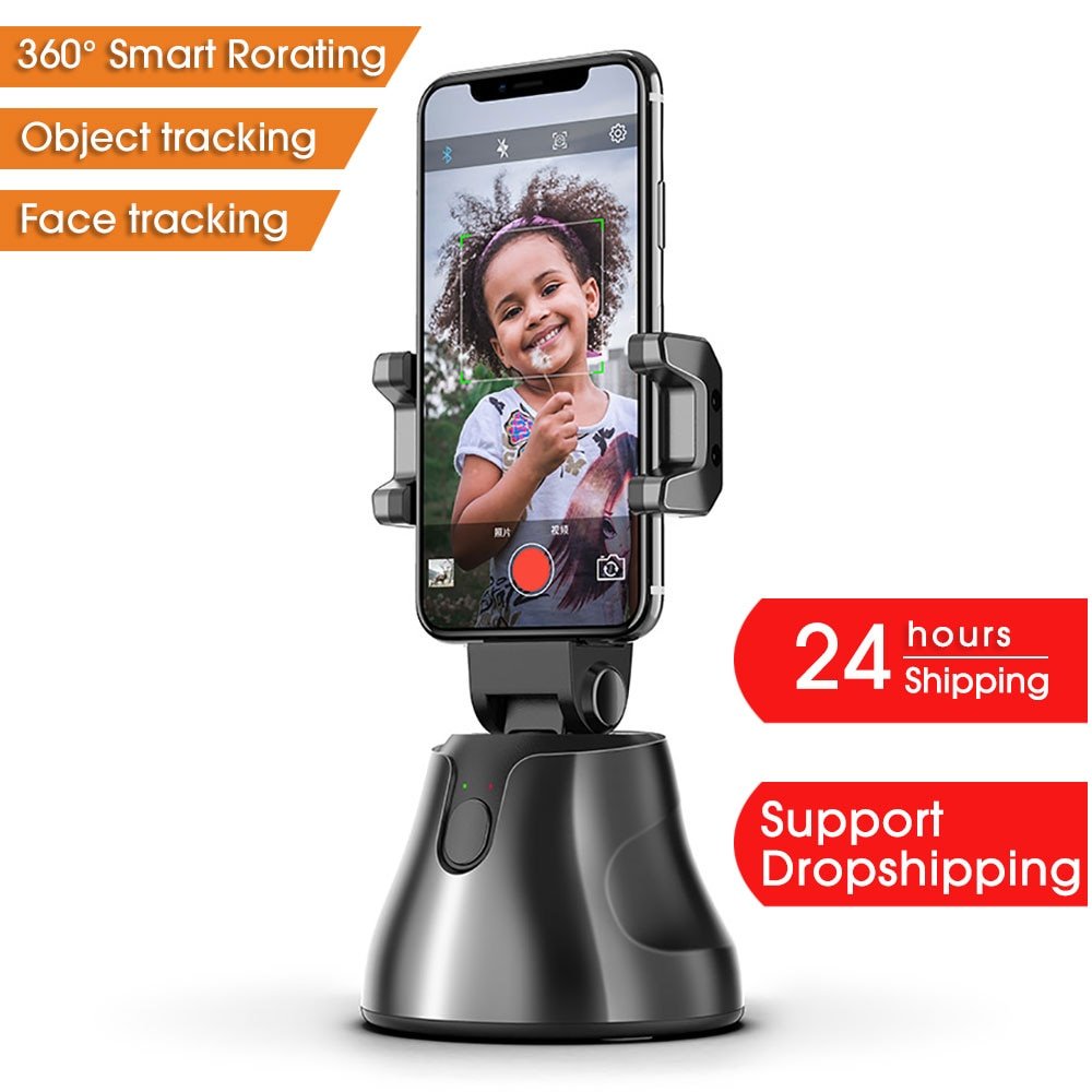 Apai Genie Auto Smart Shooting Selfie Stick 360° Object Tracking Holder All-in-one Rotation Face Tracking Camera Phone Holder